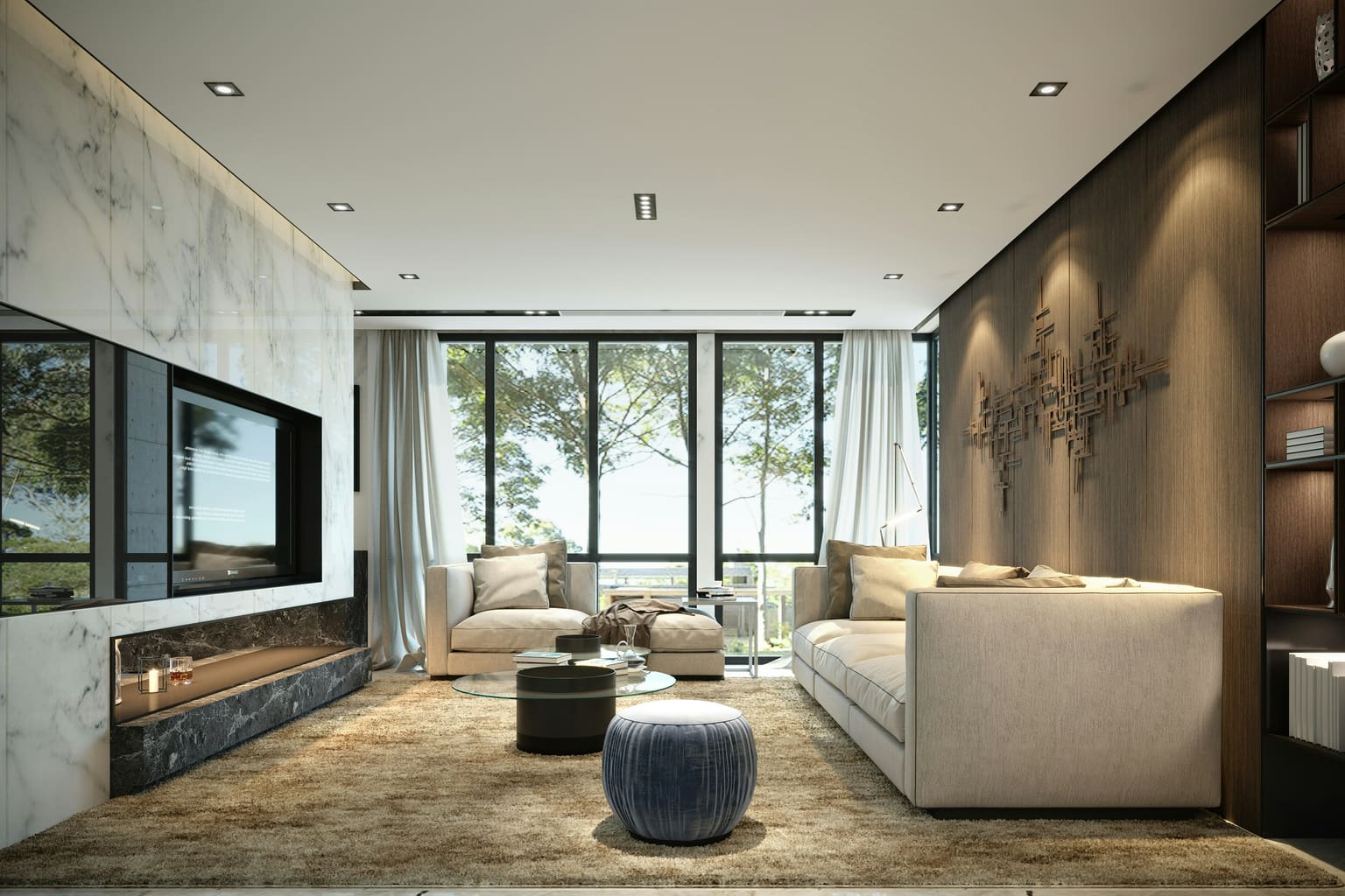Furkan Metin Usta İç Mimarlık tarafından tasarlanan modern iç mekân
